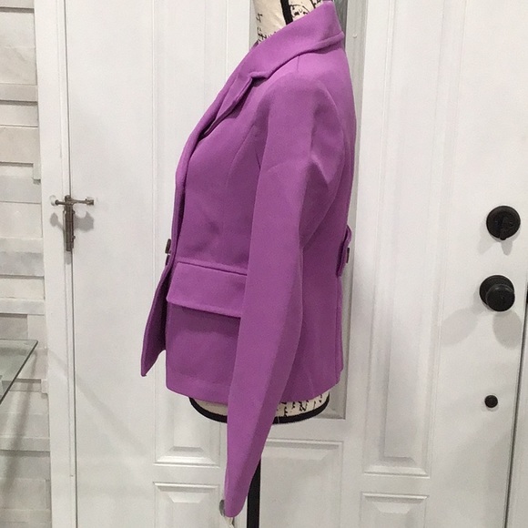 🆕 LIZ CLAIBORNE Double Breasted Blazer Orchid - Picture 5 of 11